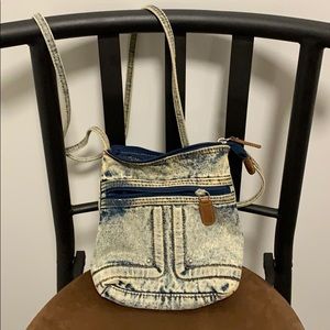 USED Acid Wash Cross Body Purse